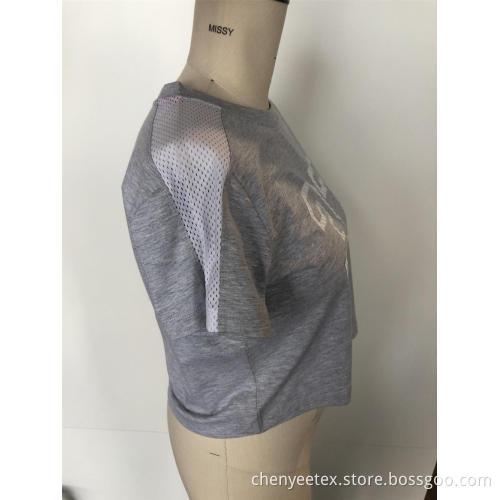 Splicing short digital short sleeve